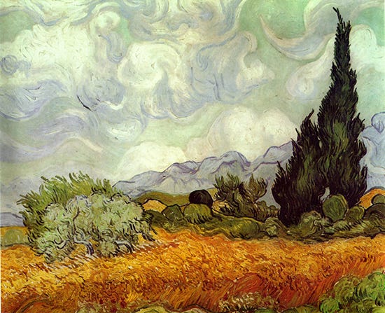Wheat Field with Cypresses by Van Gogh Oil Painting by Vincent Van Gogh