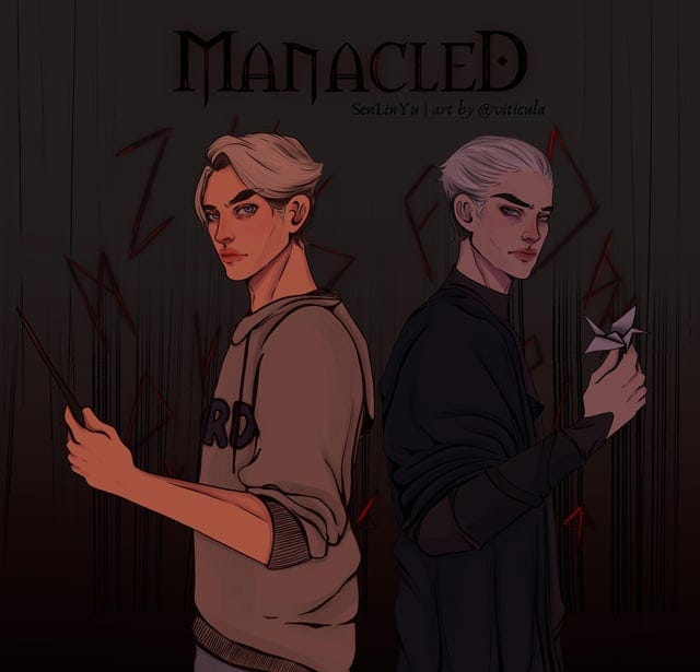 r/Dramione - Manacled duality fanart by me ☹️❤️