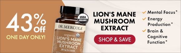 Get 43% Off on Lion's Mane Mushroom Extract