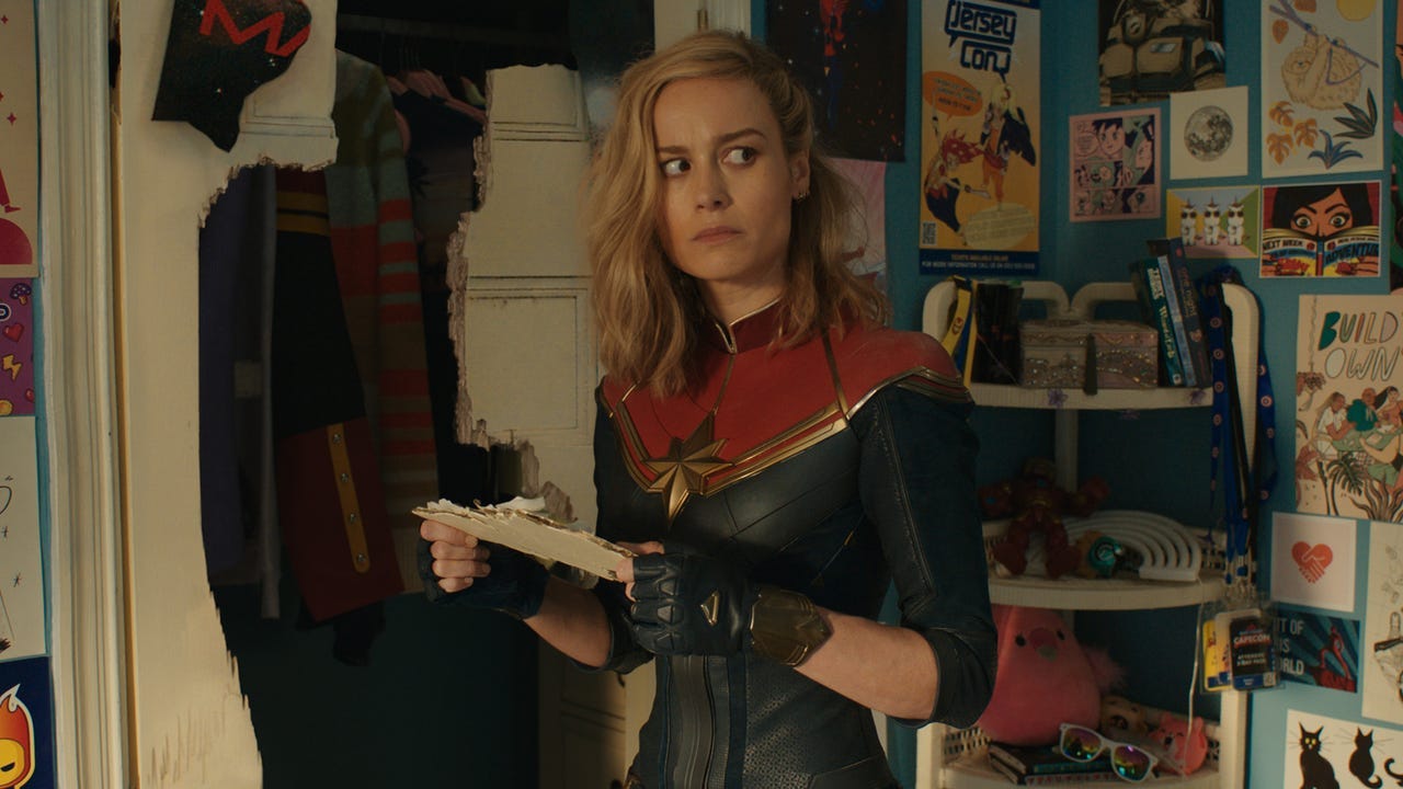 Brie Larson in The Marvels | Image via Disney