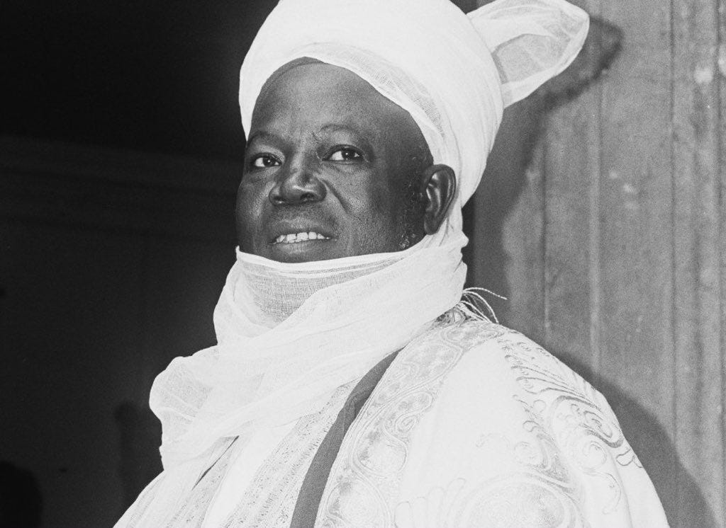 Bashir Ahmad, OON on X: "Remembering Sir Ahmadu Bello, popularly known as  Sardauna of Sokoto. Sardauna was a prominent Nigerian leader, a statesman  and one of the founding fathers of modern Nigeria.