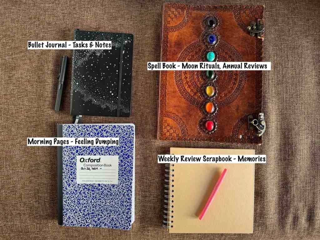 Lauren's four journals