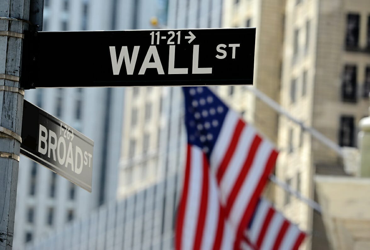 Wall Street - Image of Wall St street sign