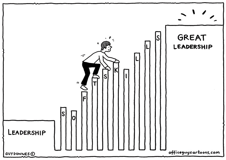 Office Guy Cartoons on X: "Master soft skills to go from leadership to  great leadership #leadership #softskills #learning Find this cartoon and  more here: https://t.co/X2HxOJOJoP https://t.co/R2f46ek8h4" / X