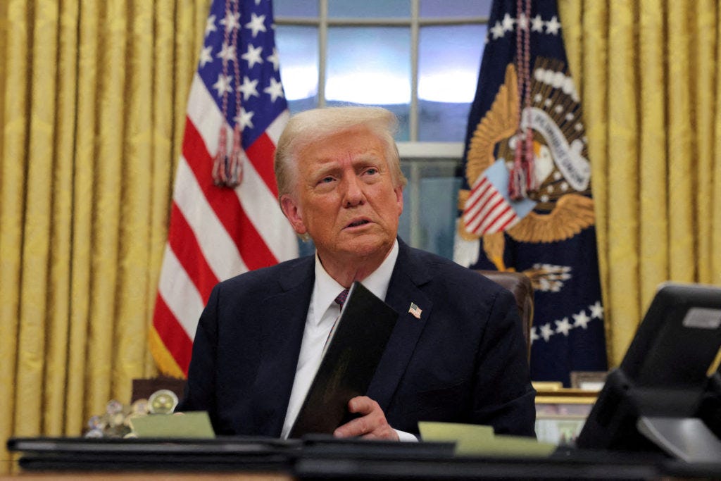 President Trump sounds the same. His White House — so far — couldn't be  more different | PBS News