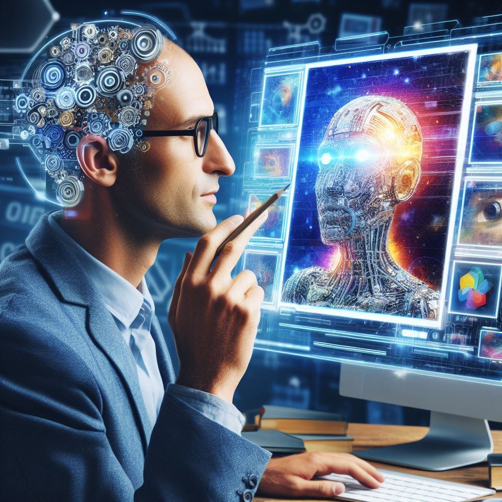 Imagen de un buscador de Internet creando imágenes gracias a la inteligencia artificial.
