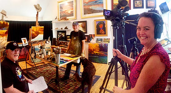 The Colour in Your Life Crew Filming John Hulsey