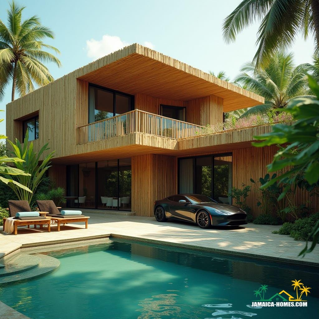 Beatiful modern h bamboo home in jamaica