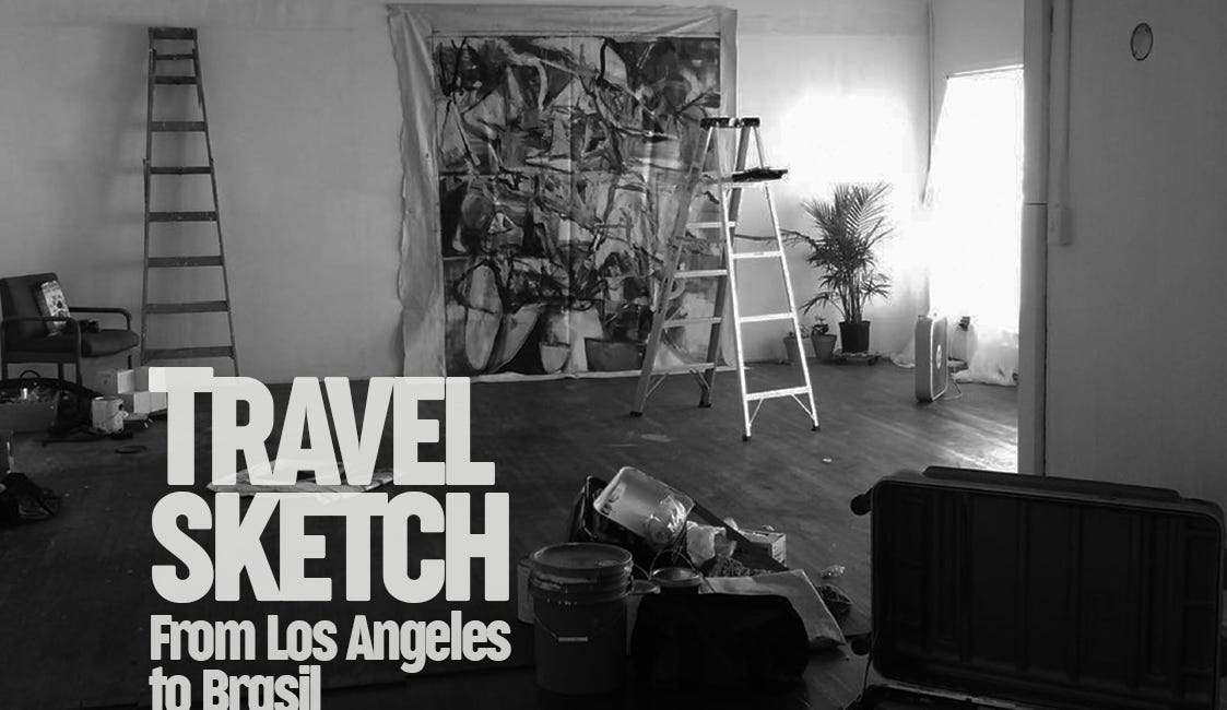 Travel Sketch: From Los Angeles to Brasil
