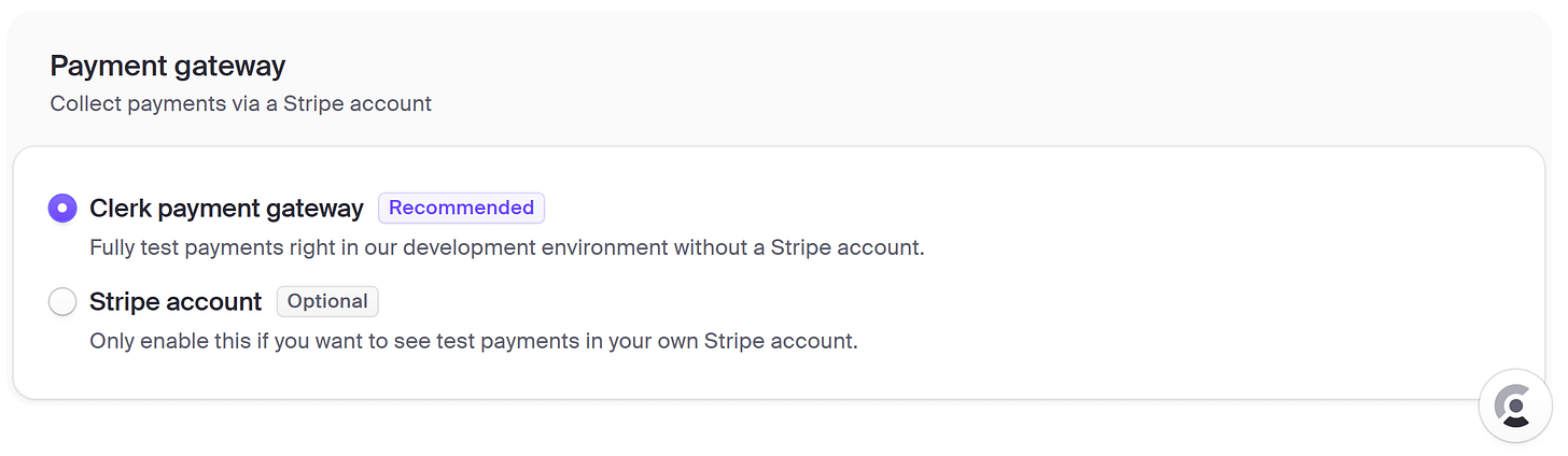 Configure Clerk payment gateway for a development environment Configure Clerk payment gateway for a development environment