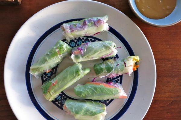 veg spring rolls