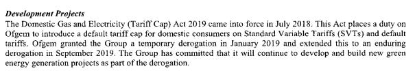 Figure 6 - Ecotricity Ofgem Price Cap Derogation