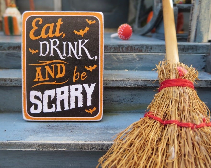 Eat Drink and be scary signage Eat Drink and be scary signage