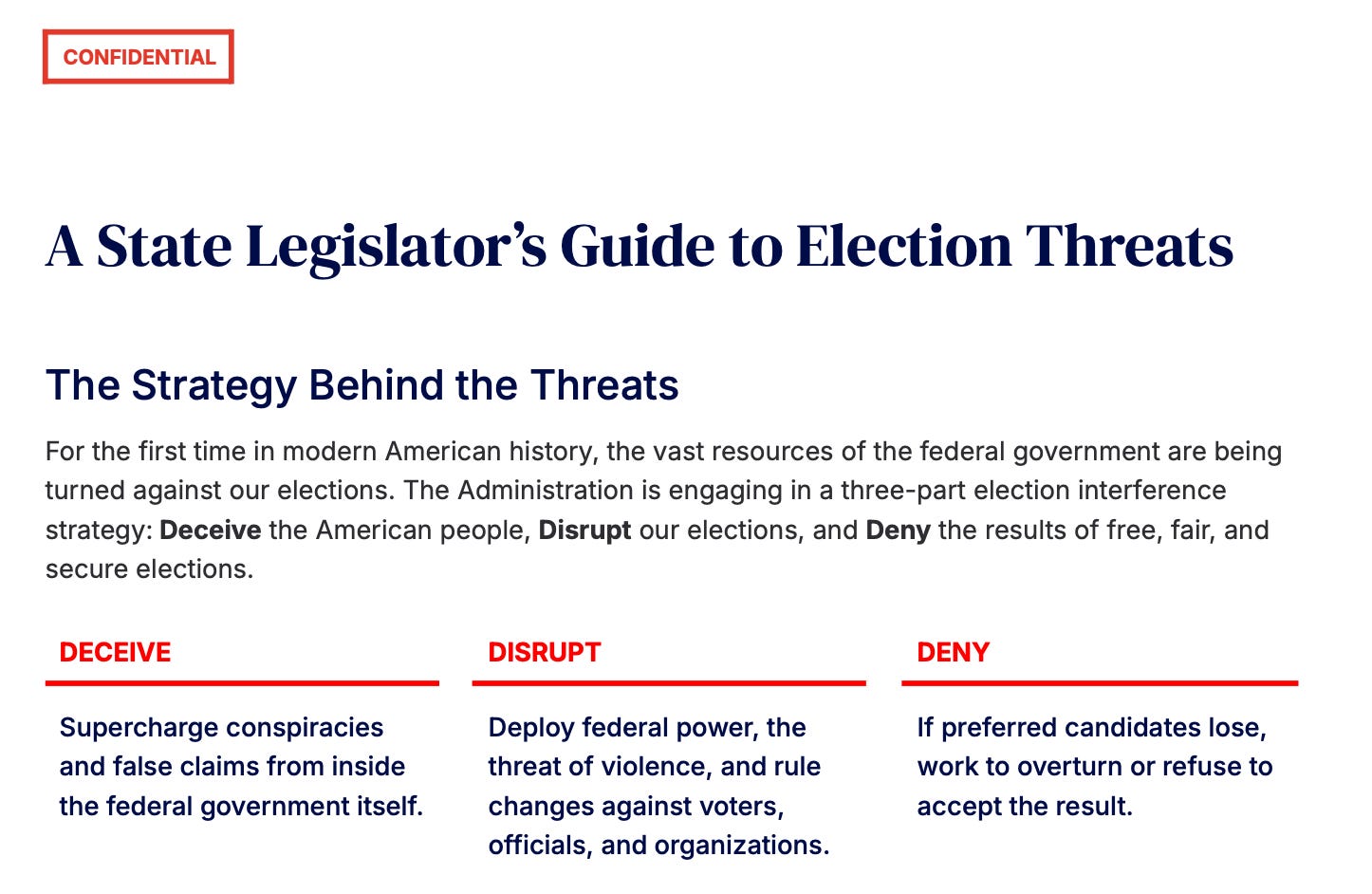 EXC: Inside the Left’s “Confidential” Playbook for the 2026 Midterm Fight