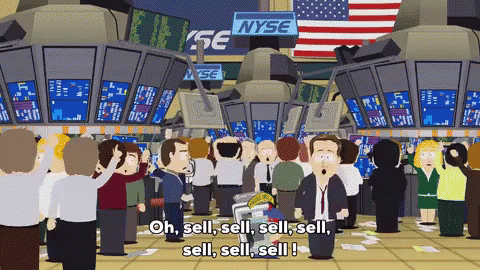 Stock Market Crash Kent Brockman The Simpsons GIF | GIFDB.com