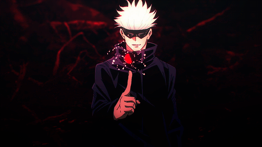 Satoru Gojo in Action – Animated GIF from Jujutsu Kaisen - Gif Abyss