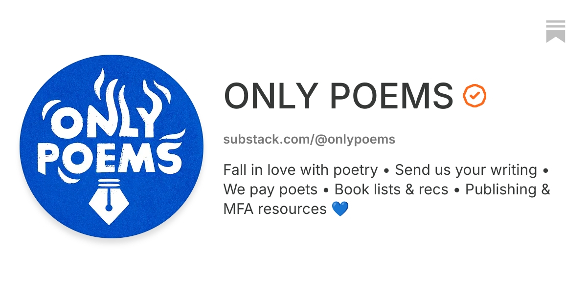 ONLY POEMS | Substack