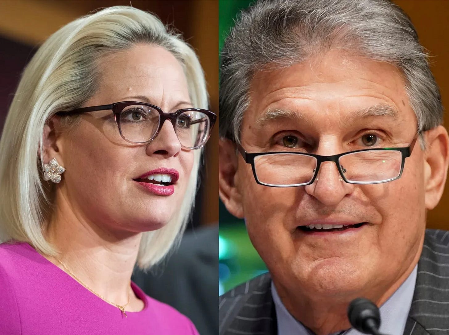 Senators Kyrsten Sinema and Joseph Manchin III
