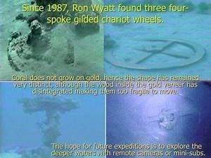 Egyptian chariot wheels discovered by Ron Wyatt in the Gulf of Aqaba ...