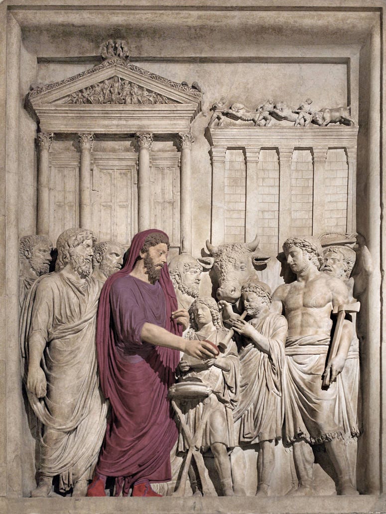 Μάρκος Αυρήλιος ως Pontifex Maximus από Gardista στο DeviantArt