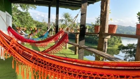 Jhony on the road to our first community meeting in the Darien