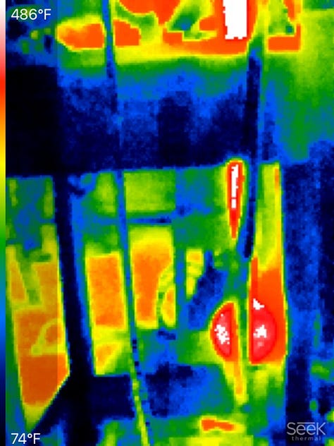 Thermal Images of running TSG