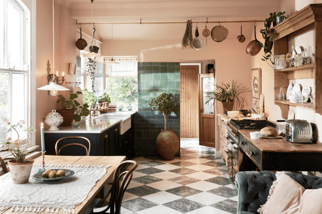 Devol Kitchen with indoor plants
