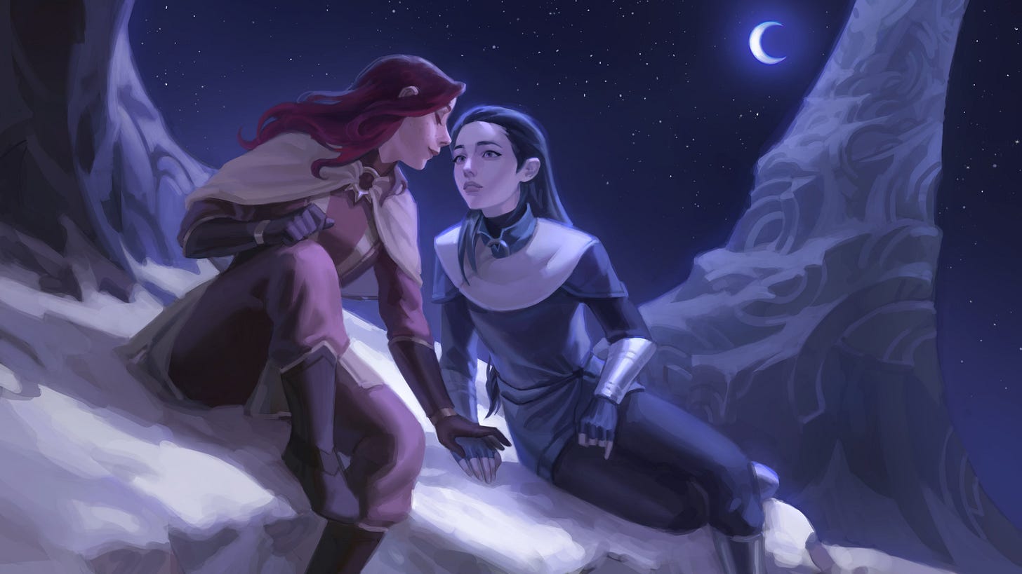 League of Legends on Twitter: "This Pride, the Sun and Moon have aligned.  ☀️🌙 We're excited to share "Rise with Me" by Dana Luery Shaw, as one of  many more LGBTQIA+ stories