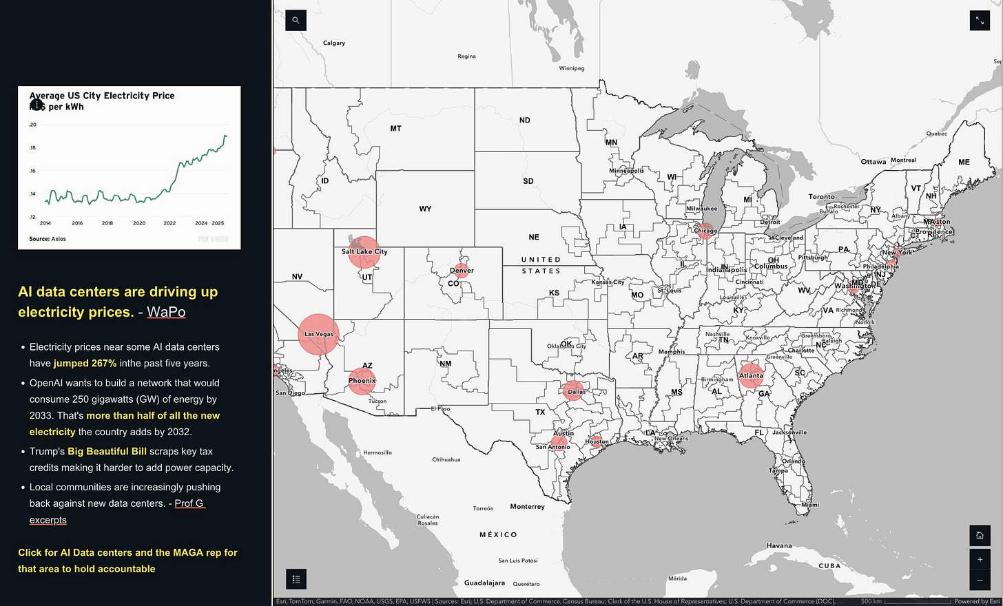 Why is your electricity bill so high? Follow the taxpayer funded handouts to AI billionaires building data centers!