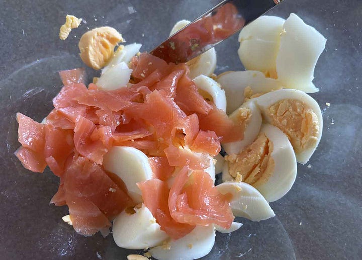 Egg and Smoked Salmon Sandwich Filling