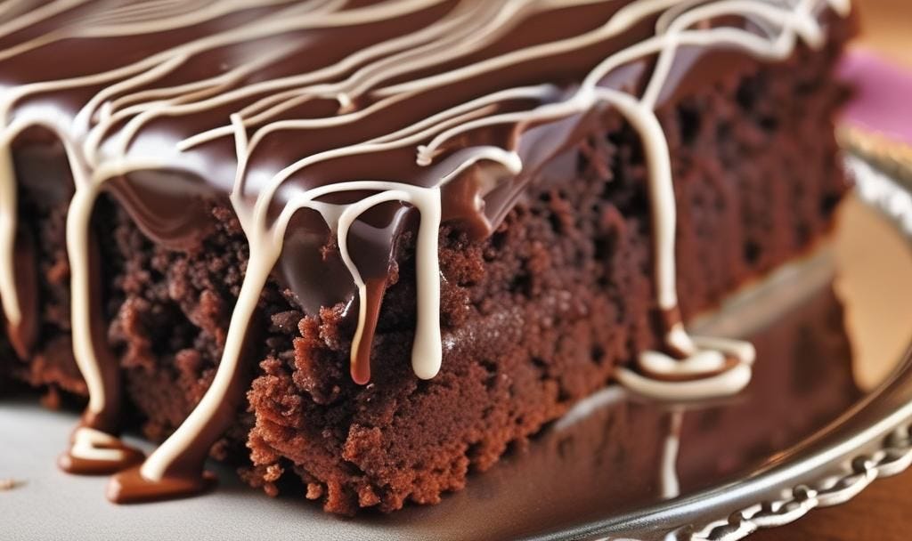 Chocolate Sheet Cake with Warm Icing