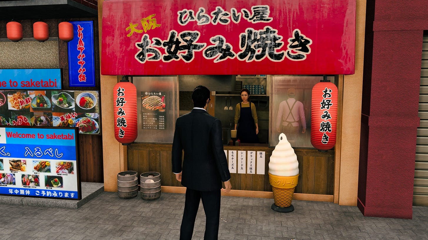 Where to find Okonomiyaki in Like a Dragon Gaiden | PC Gamer