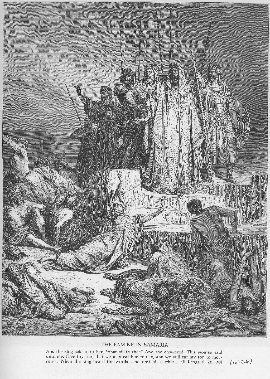 A Famine in Samaria (c.1866) by Gustave Dore – Artchive