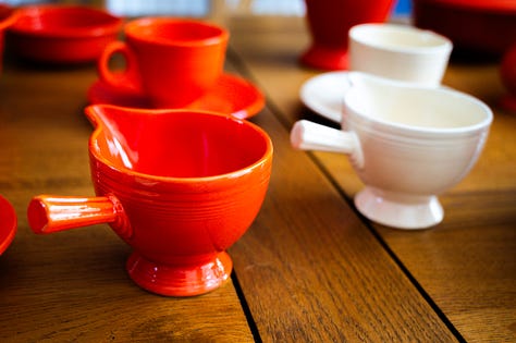 Vintage red Fiestaware gallery
