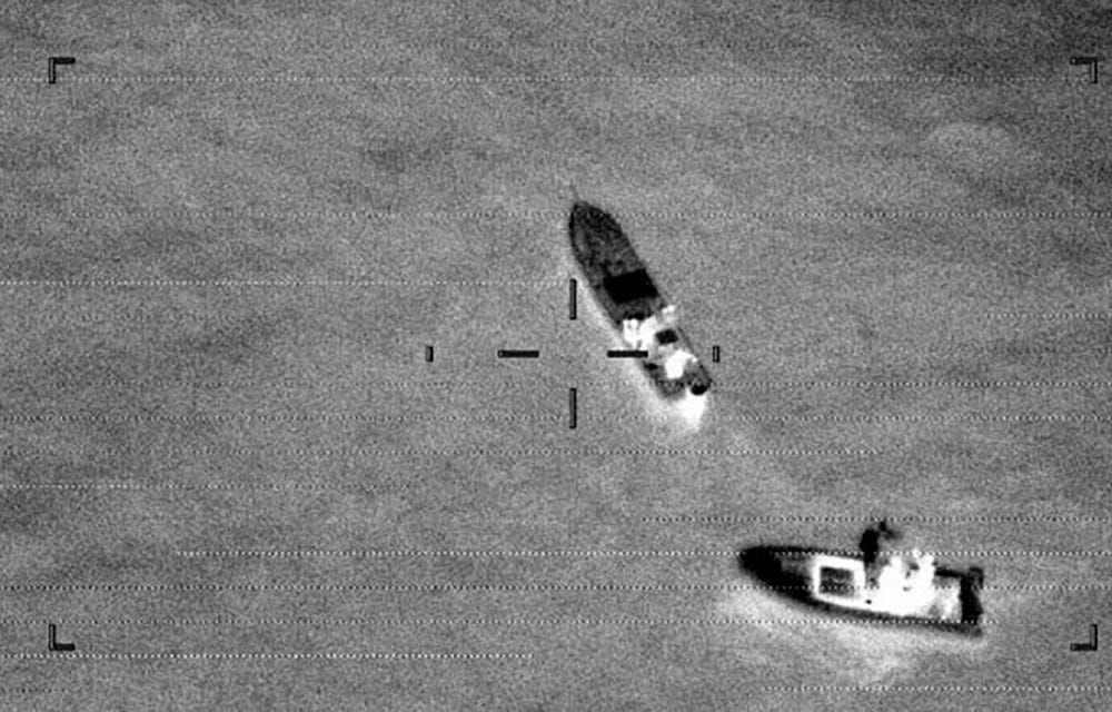 US Coast Guard aerial surveillance image of Mexican Cartel “lancheros” illegally fishing in US waters off the South Texas Gulf Coast US Coast Guard aerial surveillance image of Mexican Cartel “lancheros” illegally fishing in US waters off the South Texas Gulf Coast
