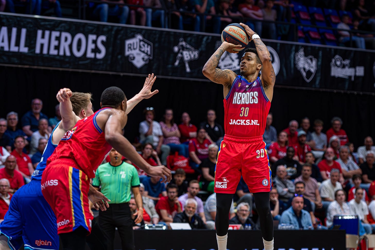 May be an image of 1 person, playing basketball and text that says 'ALL HEROES ( PALDING สุปโร BV dy器 HEROES 30 JACKS.NL S0M ASS 30 EROEX C coin -o' May be an image of 1 person, playing basketball and text that says 'ALL HEROES ( PALDING สุปโร BV dy器 HEROES 30 JACKS.NL S0M ASS 30 EROEX C coin -o'