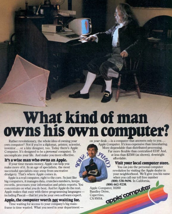Apple ad from May 1980 Apple ad from May 1980
