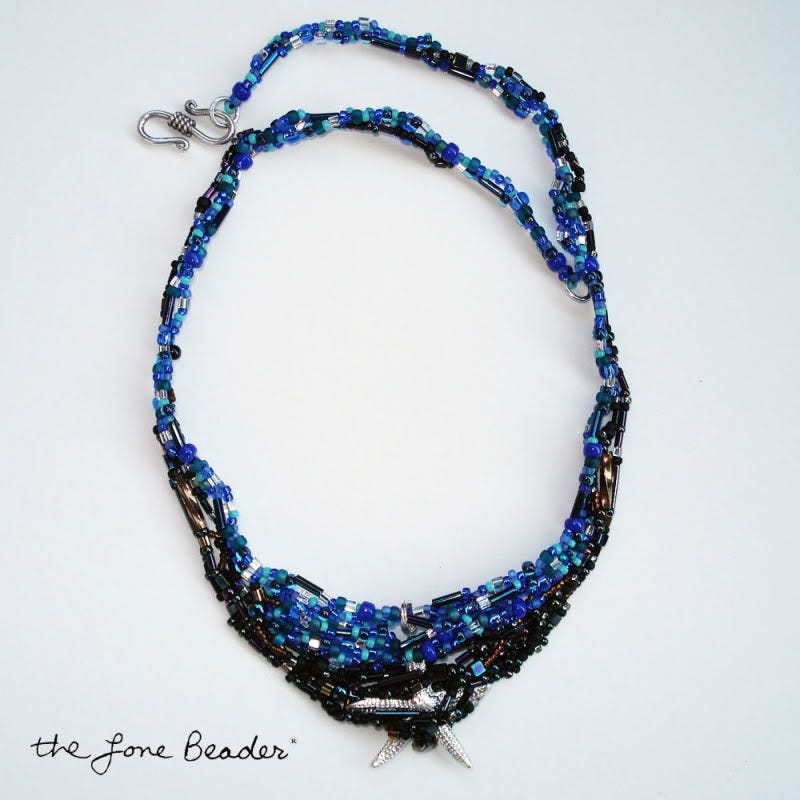 beaded beadwork BP oil spill starfish trapped dead freeform peyote etsy thelonebeader artbeads.com beaded beadwork BP oil spill starfish trapped dead freeform peyote etsy thelonebeader artbeads.com