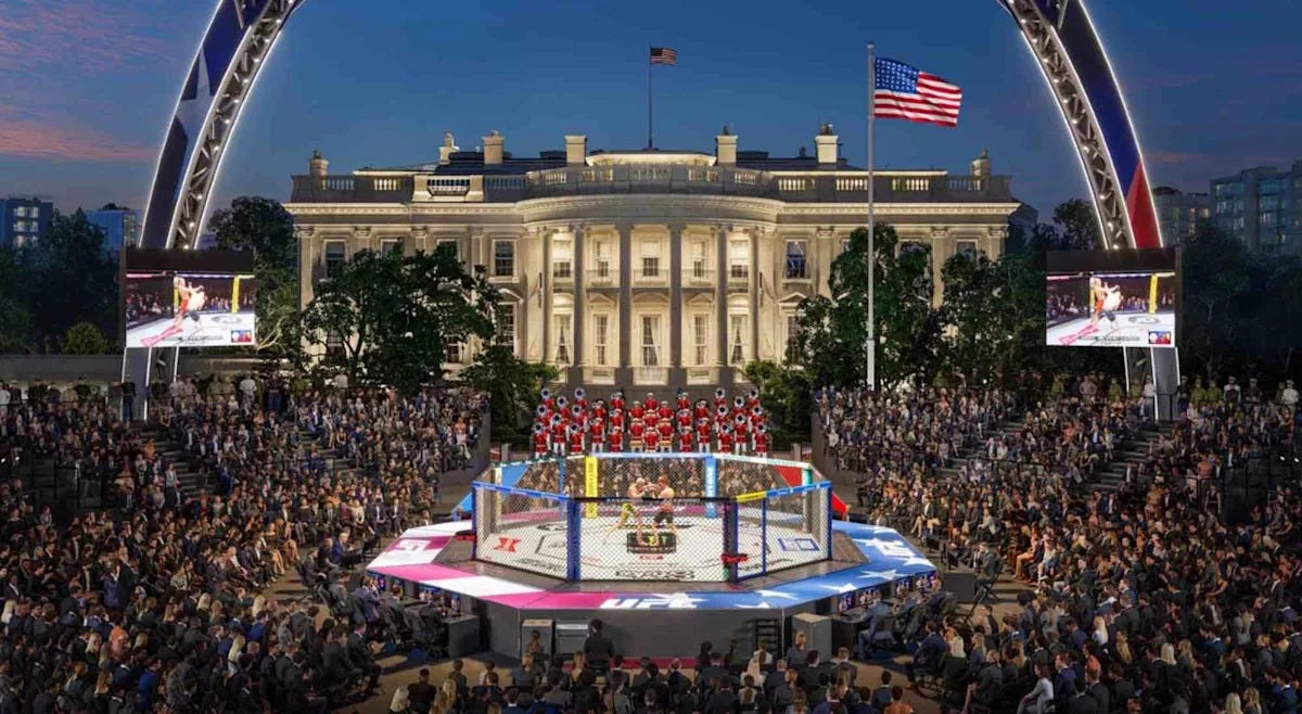 UFC reveals new look at White House staging and fan fest setup for ...