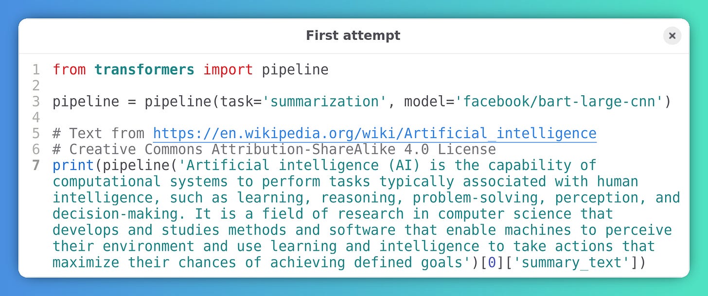 Simple call to the Pipeline API.