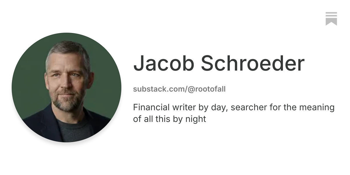 Jacob Schroeder | Substack