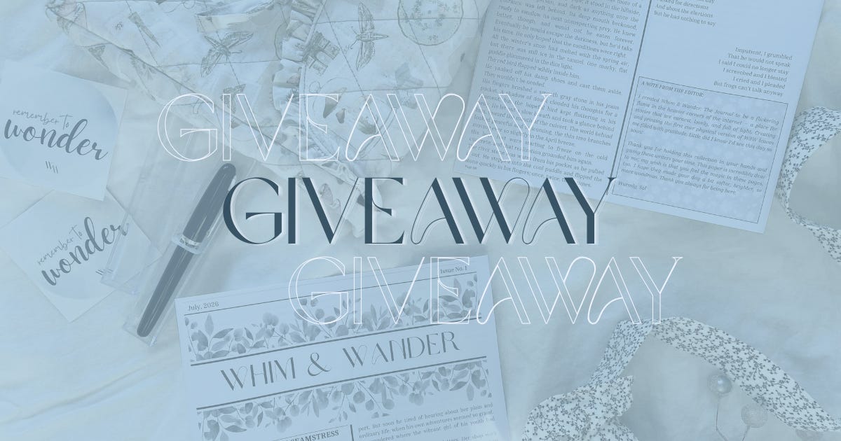A Giveaway to Celebrate 1,000