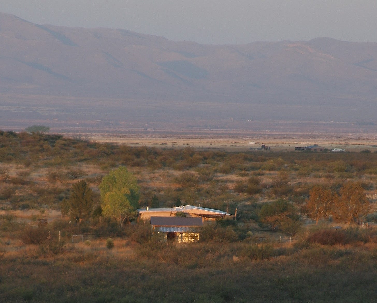 House surrounded by high desert