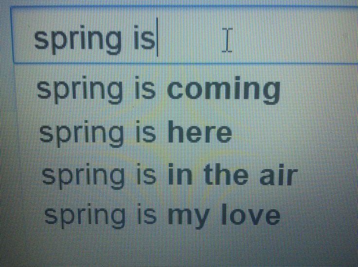This may contain: a computer screen with the words spring is coming and it appears to be in english