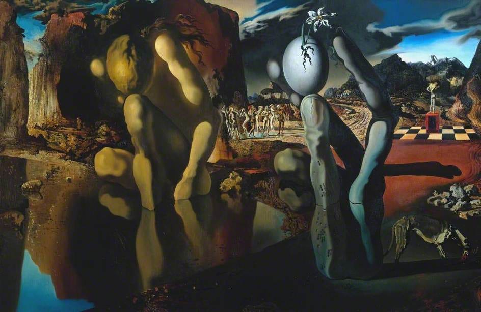 Metamorphosis of Narcissus (Métamorphose de Narcisse)