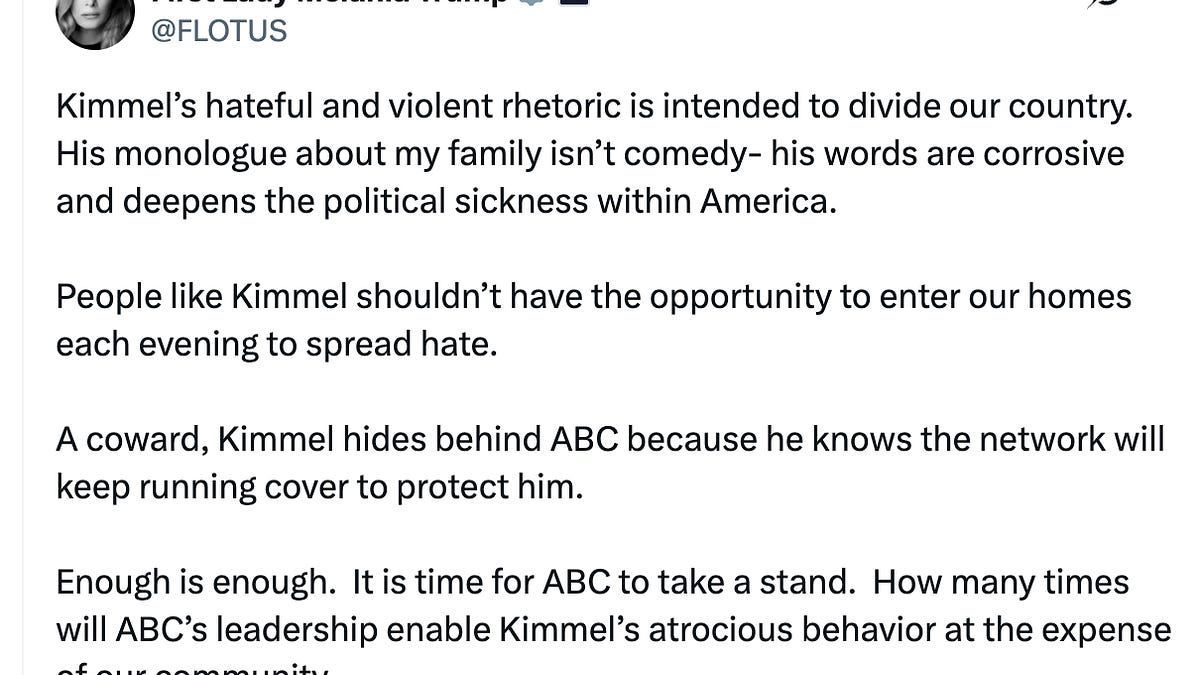 Melania attacks satire and the First Amendment