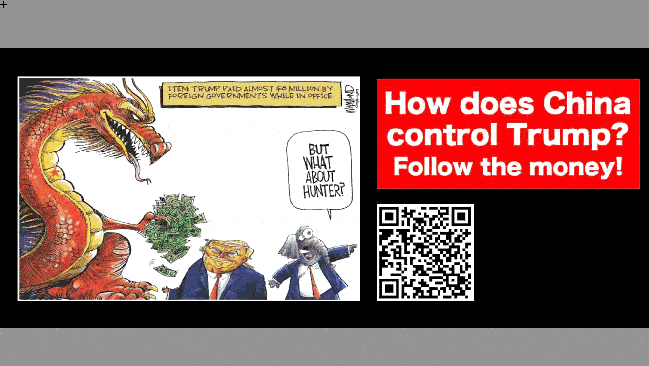 How does China control Trump? Follow the money.