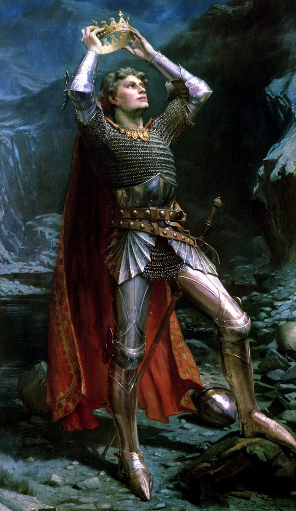 King Arthur - Charles Ernest Butler as art print or hand painted oil.