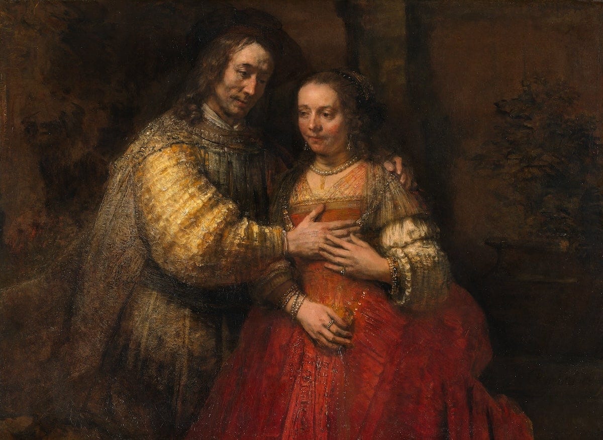 The Jewish Bride, 1662 by Rembrandt van Rijn The Jewish Bride, 1662 by Rembrandt van Rijn