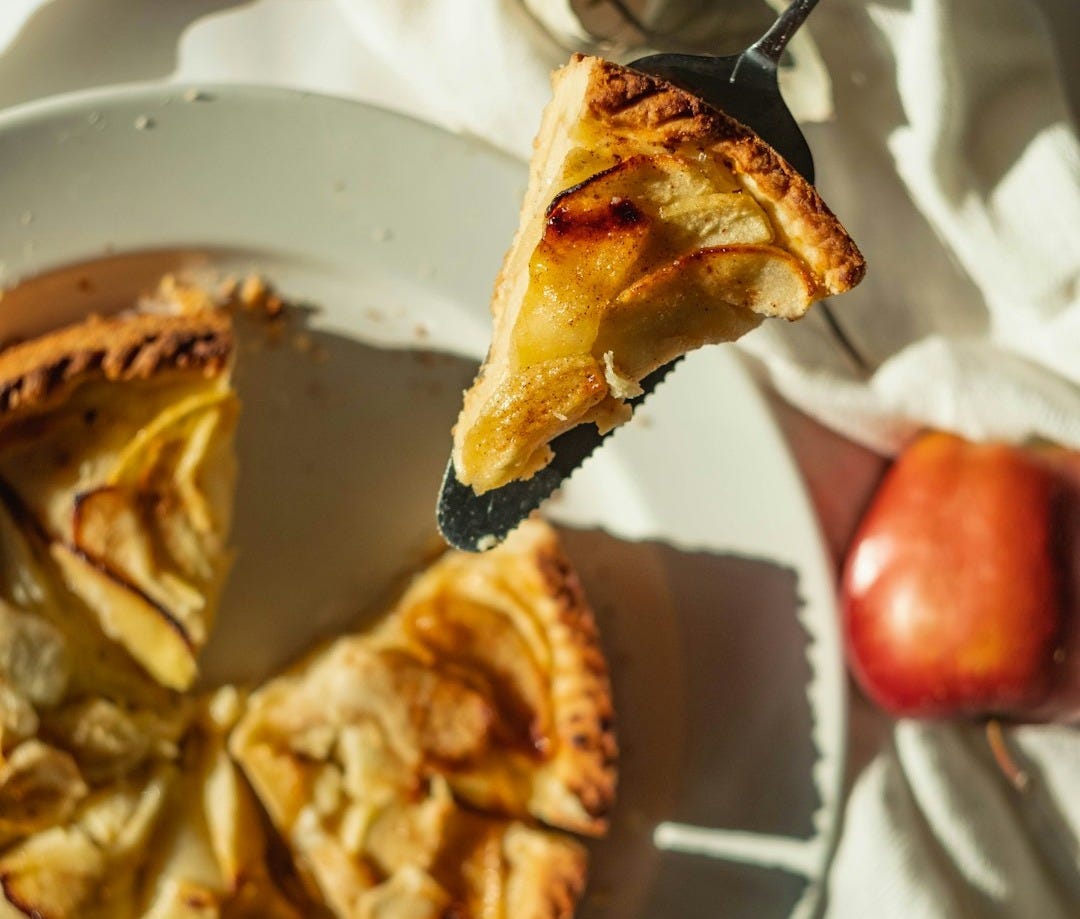 pie on white ceramic plate pie on white ceramic plate